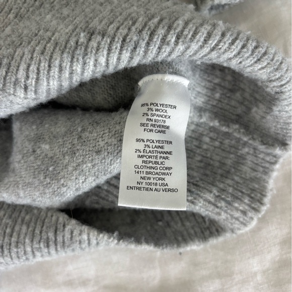 Cozy Gray INDUSTRY soft Turtleneck Sweater - Picture 6 of 6
